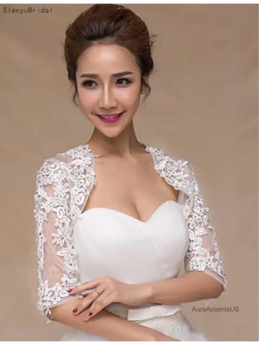 Lace Bridal Bolero Jacket Shawl Wrap for Wedding Party Formal Cape